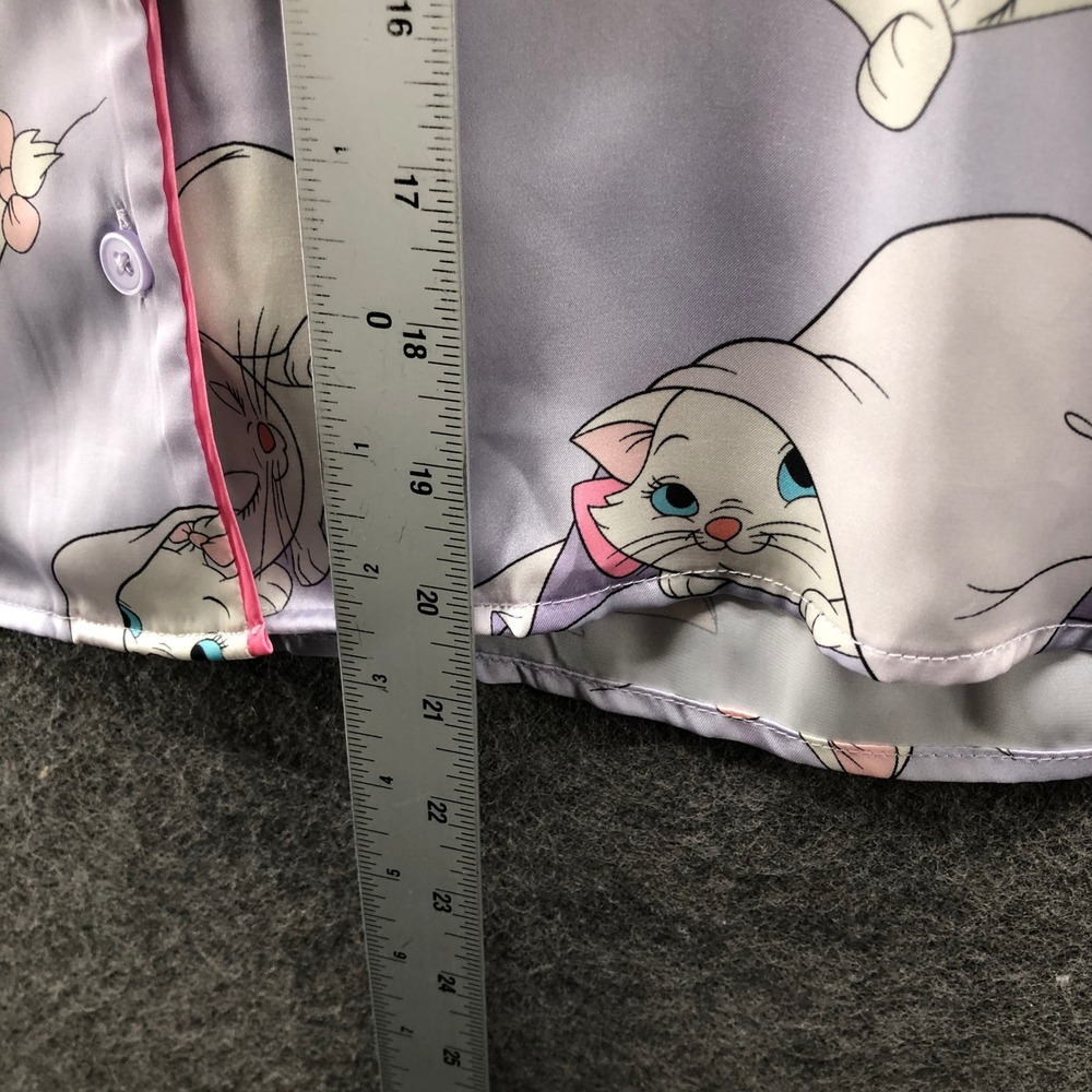 Disney Primark Marie Aristocats Pajama Set Womens Small Purple Satin Shorts - Picture 13 of 13